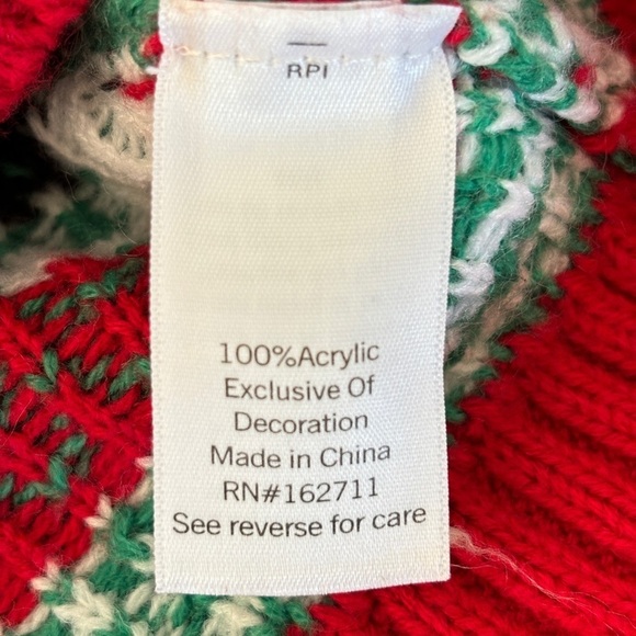 Celebrate Together Mens Ugly Cow Christmas Sweater Drink Pocket Size XXL Holiday - Picture 12 of 14